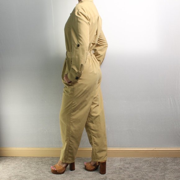 Who What Wear Jumpsuit with Pockets Size Women's Small Khaki Color - Picture 7 of 16